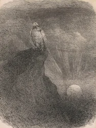 Genius, 1865-95 (penna, bläck och grafit på kartong)