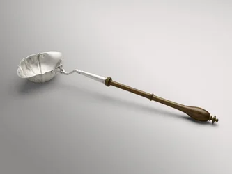 Punch eller Toddy Ladle, ca. 1754-1785 (silver och oidentifierat trä)