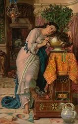 Isabella och krukan med basilika, 1867