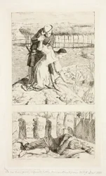 My Beautiful Lady (överst); Of My Lady in Death (nederst), framsida till The Germ, nr 1