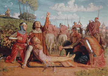 Rienzi svär att utverka rättvisa för sin unge brors död, dödad i en skärmytsling mellan Colonna- och Orsini-fraktionerna, 1849-49