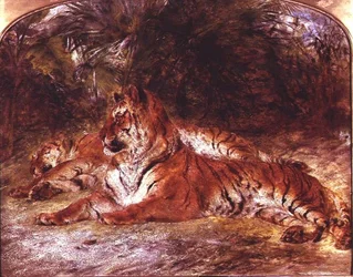 Tigers (olja på tavla)