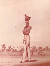 Officerare för Madras Army Light Infantry, c1837-1843, 1909