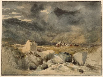 Moel Siabod, norra Wales (akvarell)