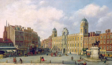 Utsikt över Northumberland House, ca 1770