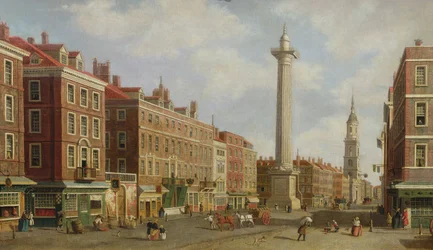 Utsikt över monumentet, ca 1770