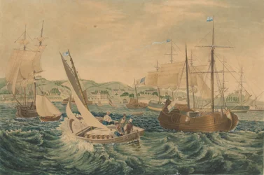 Karantän, Staten Island, 1833.