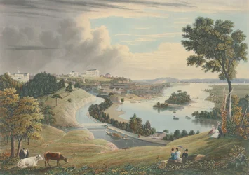 Richmond: From the Hill above the Waterworks, publicerad 1834.