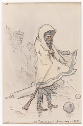 Skyttegravarna, januari 1855 (akvarell)