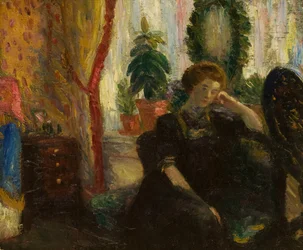 Konstnärens fru, ca. 1905.