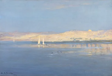 Månen går upp över Nilen, 1900