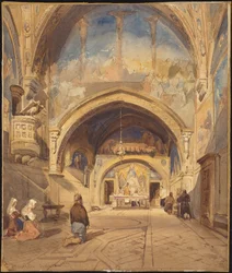 Interiör av San Benedetto-kyrkan, Subiaco