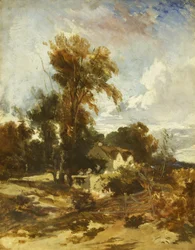 Nära Roe, North Wales, möjligen 1842 (olja på duk)