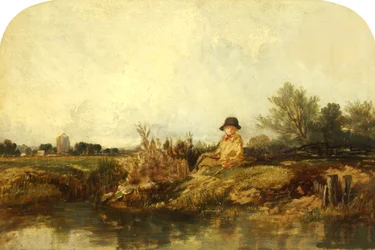 On the Medway, möjligen 1841 (olja på duk)