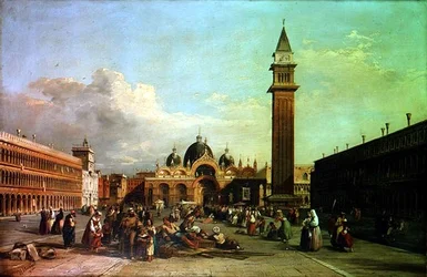 Piazza San Marco, med en procession