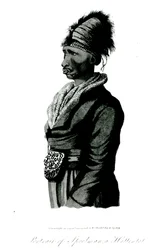 Porträtt av Speelman, en Hottentot, 1814