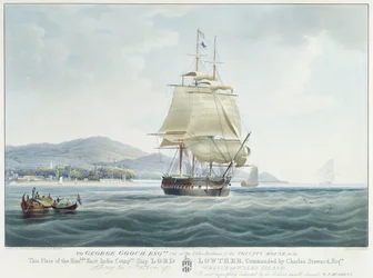 Ostindiska kompaniets fartyg "Lord Lowther", under befäl av Charles Steward, lämnar hamnen på ön Prince of Wales
