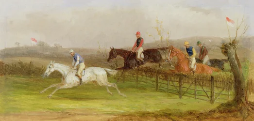 Steeplechasing: The Hurdle, 1869