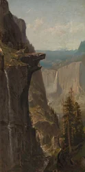 Yosemite Falls, från Glacier Point, 1879.