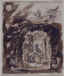 Alexander Pope i sin grotta