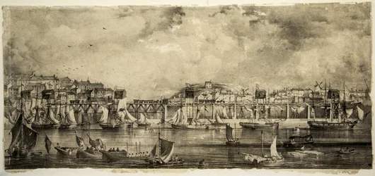 Invigningen av Stanhope och Tyne Drops, South Shields, september 1834