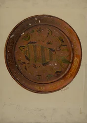 Pa. tysk maträtt, ca. 1938.