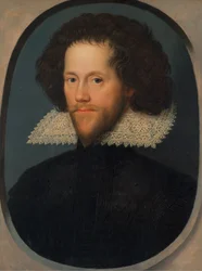 Porträtt av Grey Brydges, femte baron Chandos, av Sudeley Castle, Gloucestershire (1579–1621)