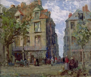 A View in Dieppe (olja på duk)