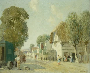 The Inn at Avebury (olja på duk)