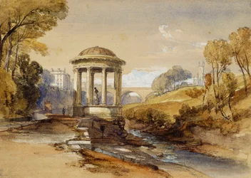 Sankt Bernards källa, Water of Leith, nära Edinburgh, Skottland