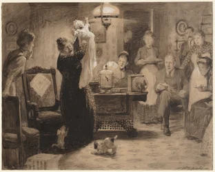 Skiss till illustration The Stationary Baby, 1912.