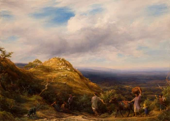 A Wooded Valley and Hill, 1865.