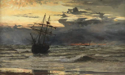 The Sea-Beach after a Storm - Time, Dawn