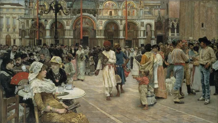 Markusplatsen, Venedig, 1883.