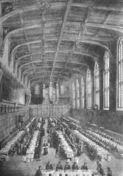 Christs Hospital, Great Hall - Pojkar på middag, 1891
