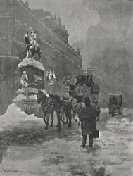Holborn Circus - A Winters Morning, 1891