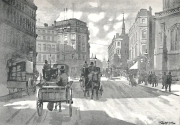 The Mansion House Station, District Railway Queen Victoria Street, 1891