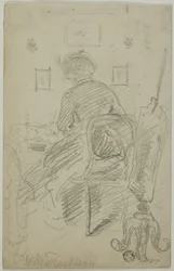 Lady Writing (bakifrån)