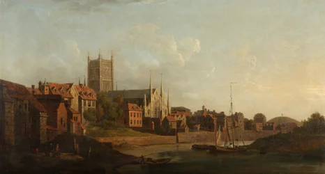Worcester från Severn, ca 1760