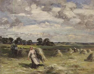 Skörd nära Saltoun, East Lothian