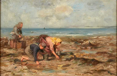 Musselsamlare (olja på duk)