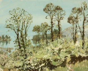 A Flowery Copse (olja på duk)
