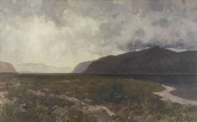 Loch Maree från Grudie Bridge, ca 1905 (olja på duk)