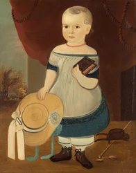 Barn med stråhatt, ca. 18461873.