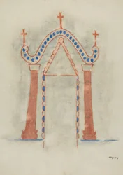 Väggmålning, 1938.