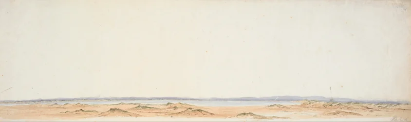 Skiss från Rangitikis södra strand