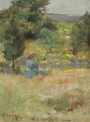 Flicka vid Shinnecock Hills, omkring 1897