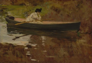 Mrs. Chase i Prospect Park, 1886.