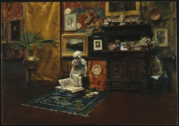 Studiointeriör, ca 1882 (olja på duk)