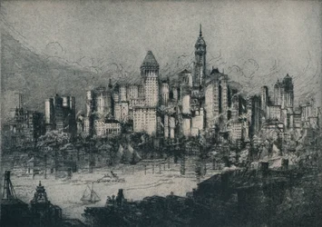 New York från Brooklyn, c1913